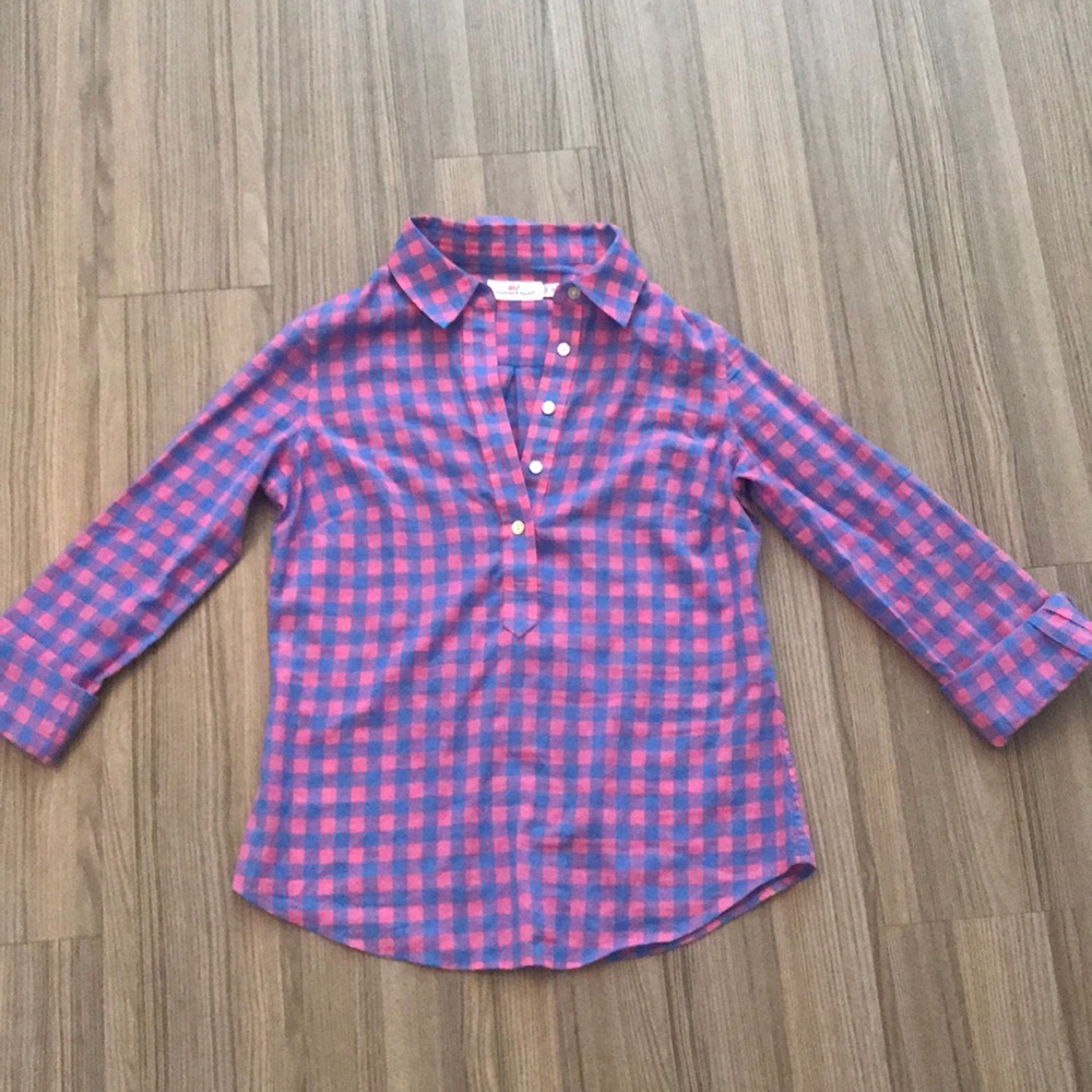 Vineyard Vines women's size 00 plaid shirt